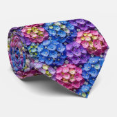 Hydrangeas & Diamonds | Trouw- en evenementensiera Stropdas (Opgerold)