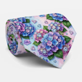 Hydrangeas & Diamonds | Trouw- en evenementensiera Stropdas (Opgerold)