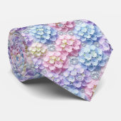 Hydrangeas & Diamonds | Trouw- en evenementensiera Stropdas (Opgerold)