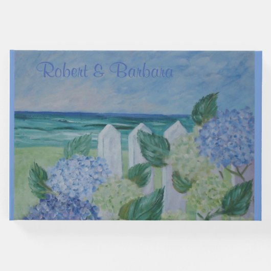 Hydrangeas door de oceaan gastenboek (Voorkant)