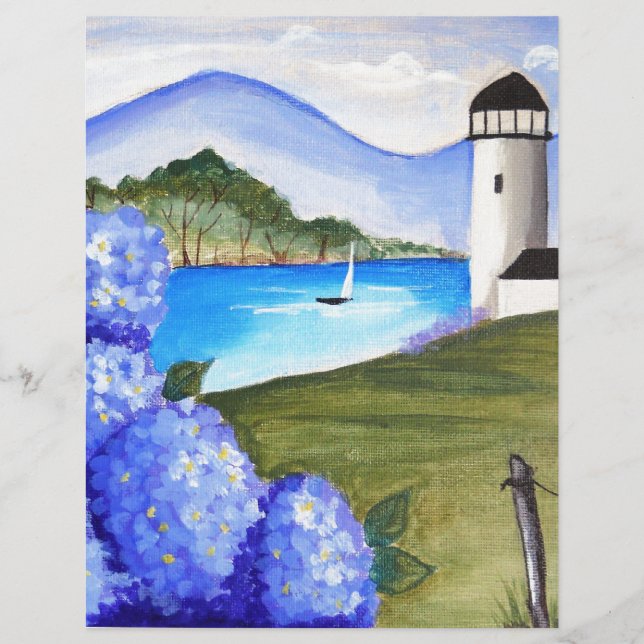 Hydrangeas door de travee (Voorkant)