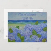 Hydrangeas door de uitnodiging van de Zee (Voorkant / Achterkant)