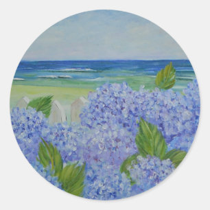 Hydrangeas door de Zee Sticker