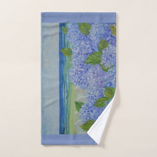 Hydrangeas door het Zee Bad Handdoek (Handdoek)