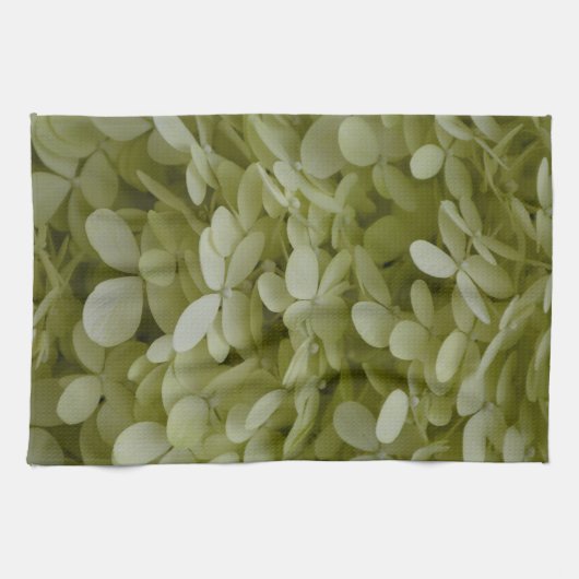 Hydrangeas Elegante Celadon Groene Bloemen Theedoek (Horizontaal)