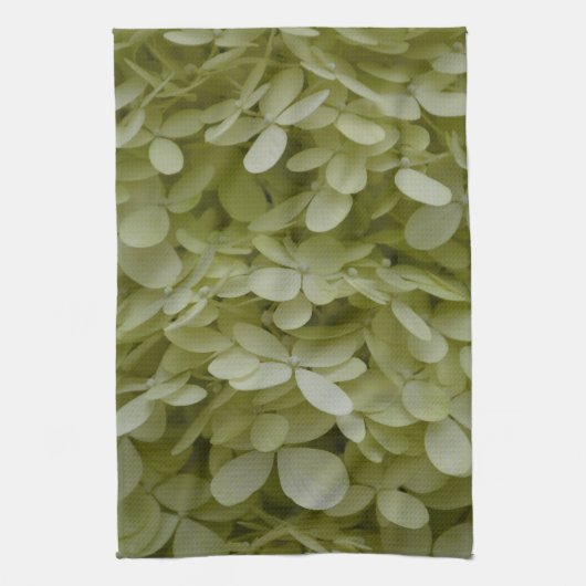 Hydrangeas Elegante Celadon Groene Bloemen Theedoek (Verticaal)