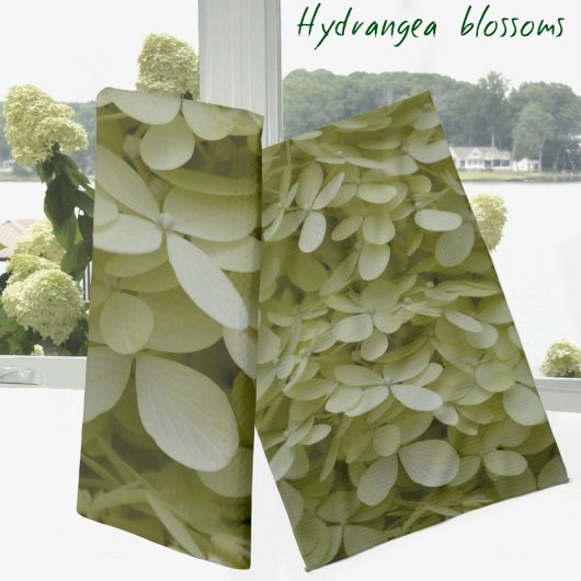 Hydrangeas Elegante Celadon Groene Bloemen Theedoek