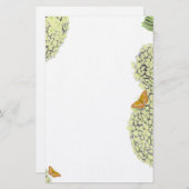 Hydrangeas en Butterflies Briefpapier (Voorkant / Achterkant)