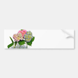 Hydrangeas en Mason jar Bumpersticker
