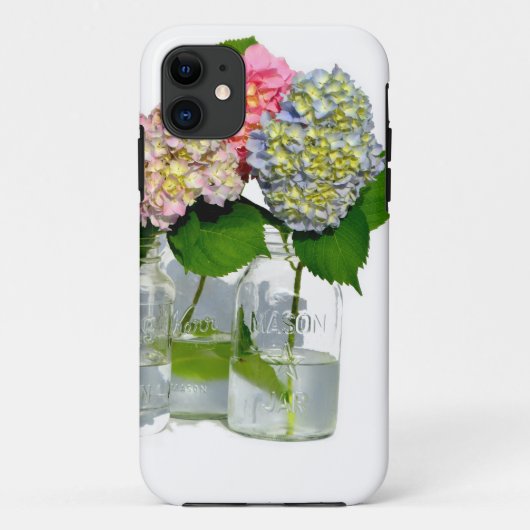 hydrangeas en mason jar Case-Mate iPhone case (Achterkant)