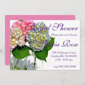 Hydrangeas en Mason jar Kaart (Voorkant / Achterkant)