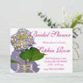 hydrangeas en mason jar kaart (Staand voorkant)