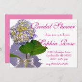 hydrangeas en mason jar kaart (Voorkant / Achterkant)