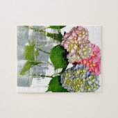 Hydrangeas en Mason jar Legpuzzel (Horizontaal)