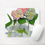 Hydrangeas en Mason jar Muismat (Met muis)