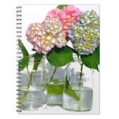 Hydrangeas en Mason jar Notitieboek (Voorkant)