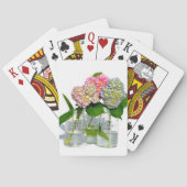 Hydrangeas en Mason jar Pokerkaarten (Achterkant)