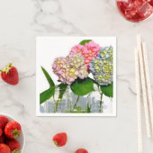 Hydrangeas en Mason jar Servet (Insitu)