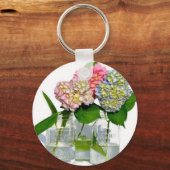 hydrangeas en mason jar sleutelhanger (Voorkant)