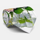 Hydrangeas en Mason jar Stropdas (Opgerold)