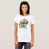 Hydrangeas en Mason jar T-shirt (Voorkant volledig)