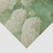 Hydrangeas Floral Green White getextureerd  Tissuepapier (Detail)