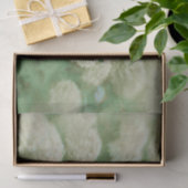 Hydrangeas Floral Green White getextureerd  Tissuepapier (Geschenk)