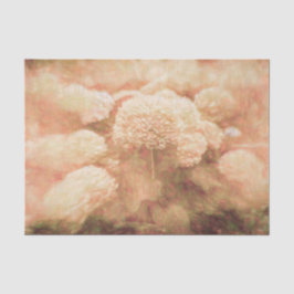 Hydrangeas Floral Sepia Blush Pink  Tissuepapier