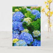 Hydrangeas Friendship Kaart (Gele Bloem)