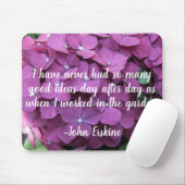 Hydrangeas Gardening quote Muismat (Met muis)