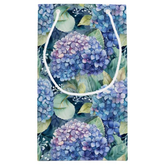 Hydrangeas geschenkzak klein cadeauzakje (Achterkant)