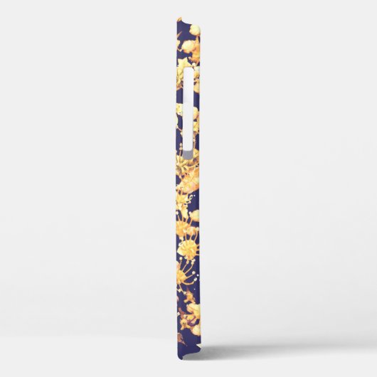 hydrangeas goud en nacht Case-Mate iPhone case (Achterkant / Links)