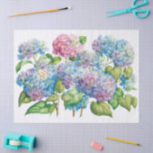 Hydrangeas in bloei tissuepapier (Craft)