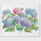 Hydrangeas in Bloom Cadeaupapier (Vlak)