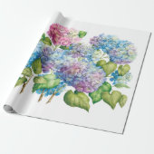 Hydrangeas in Bloom Cadeaupapier (Uitgerold)