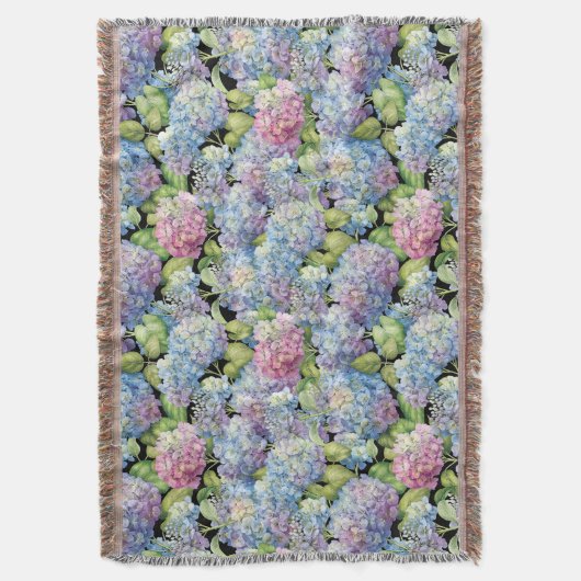 Hydrangeas in Bloom Deken (Voorkant Verticaal)