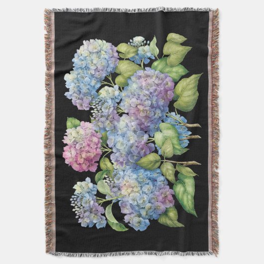 Hydrangeas in Bloom Deken (Voorkant Verticaal)