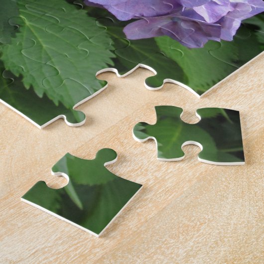 Hydrangeas in de Trebah Gardens, Cornwall Legpuzzel (Zijkant)