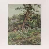 Hydrangeas in de tuin van Tea bij Nichi Otani Legpuzzel (Verticaal)