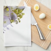 Hydrangeas in een hartuitval theedoek (Quarter Fold)