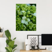 Hydrangeas in groen poster (Thuiskantoor)