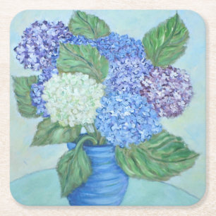 Hydrangeas in Vase Party Onderzetter