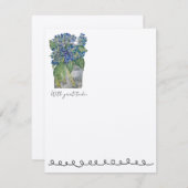 Hydrangeas in Water Flat Notecards (10) Notitiekaartje (Voorkant / Achterkant)