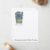 Hydrangeas in Water Flat Notecards (10) Notitiekaartje (Voorkant / Achterkant in situ)