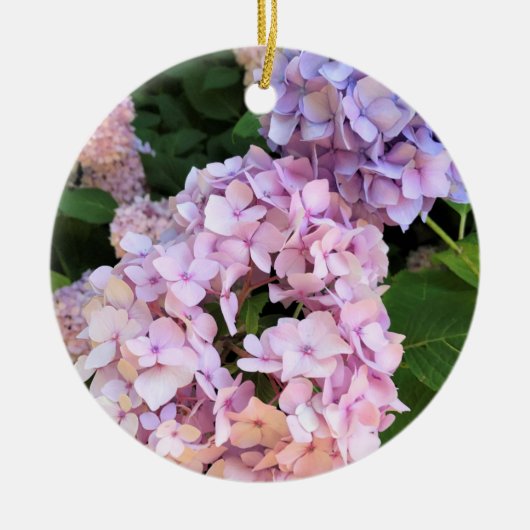 Hydrangeas Keramisch Ornament (Voorkant)