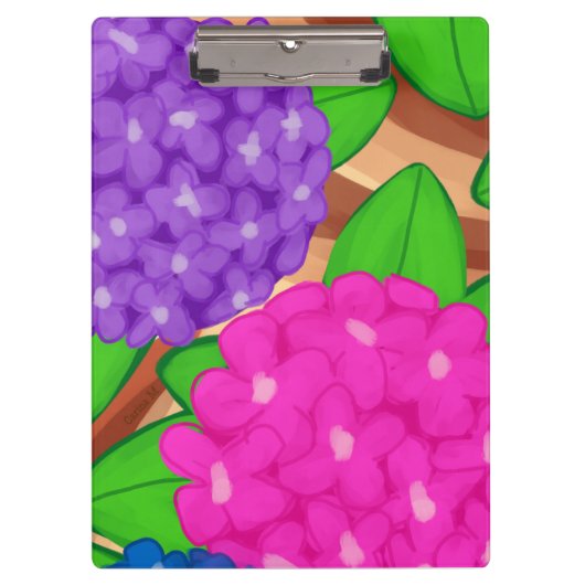 Hydrangeas Klembord (Voorkant)