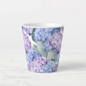 Hydrangeas Latte Mok (Voorkant)