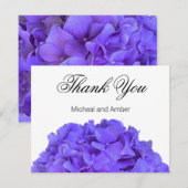 Hydrangeas Lavendel lila Bedankkaart (Voorkant / Achterkant)