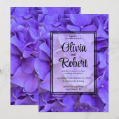 Hydrangeas Lavendel lila Kaart (Voorkant / Achterkant)