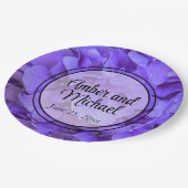 Hydrangeas Lavendel lila Papieren Bordje (Gekanteld)